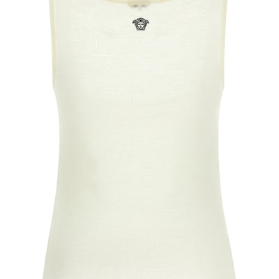 Versace La Medusa Embroidery Top