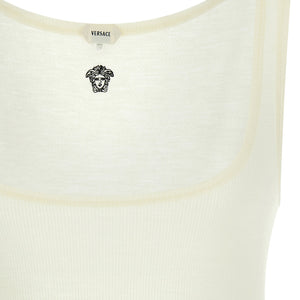 Versace La Medusa Embroidery Top