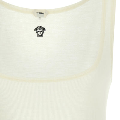 Versace La Medusa Embroidery Top