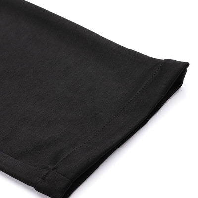 Men's Black Relaxed Fit Solid Chinos