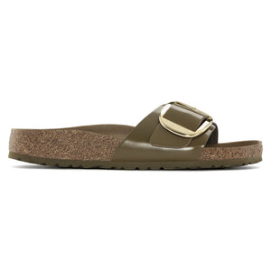Madrid Big Buckle Natural Leather Patent