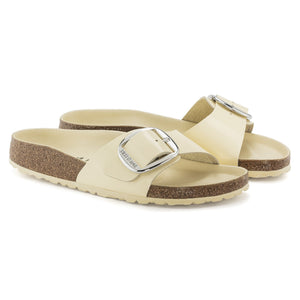 Madrid Big Buckle Natural Leather Patent