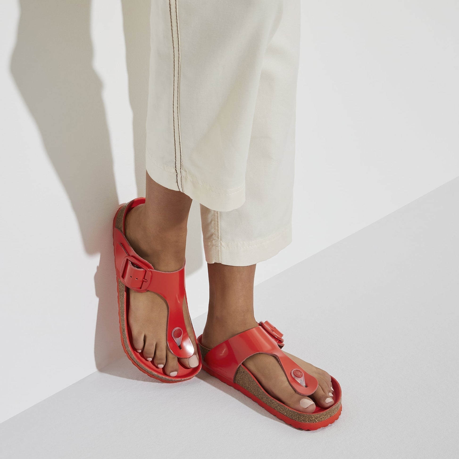 Gizeh Big Buckle Natural Leather Patent