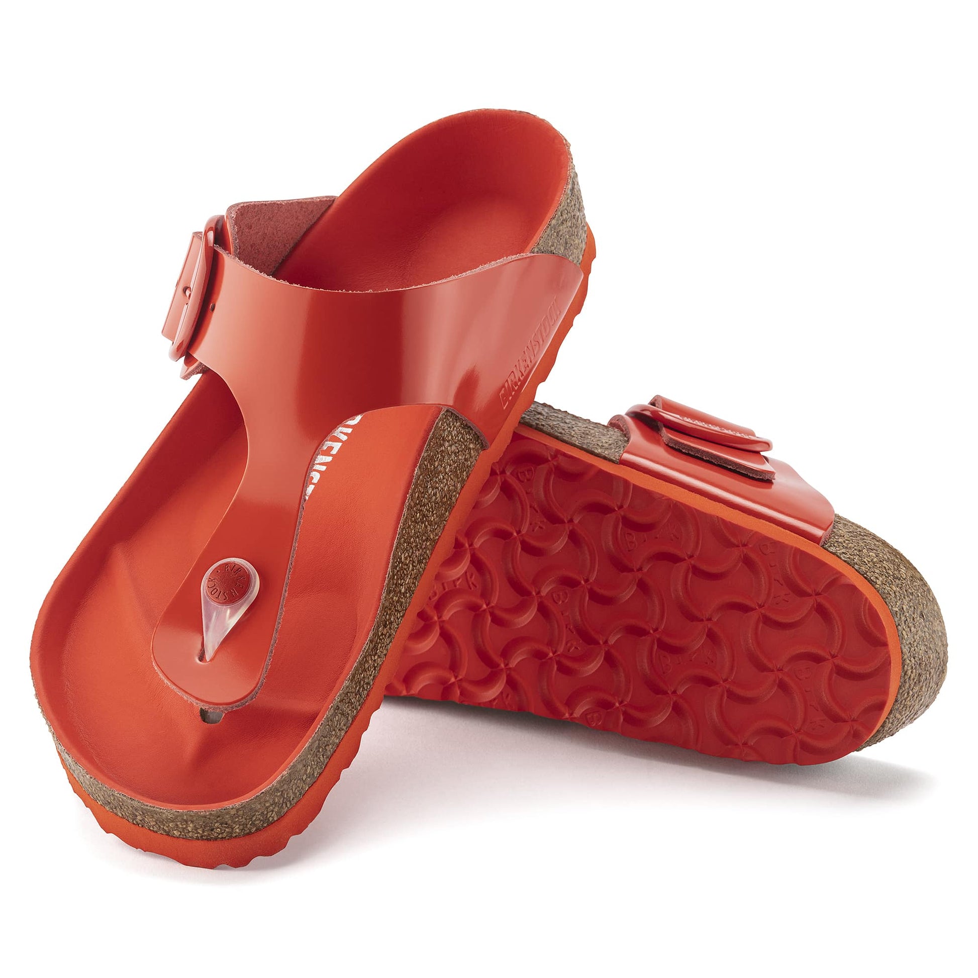 Gizeh Big Buckle Natural Leather Patent