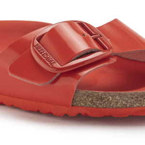 Madrid Big Buckle Natural Leather Patent