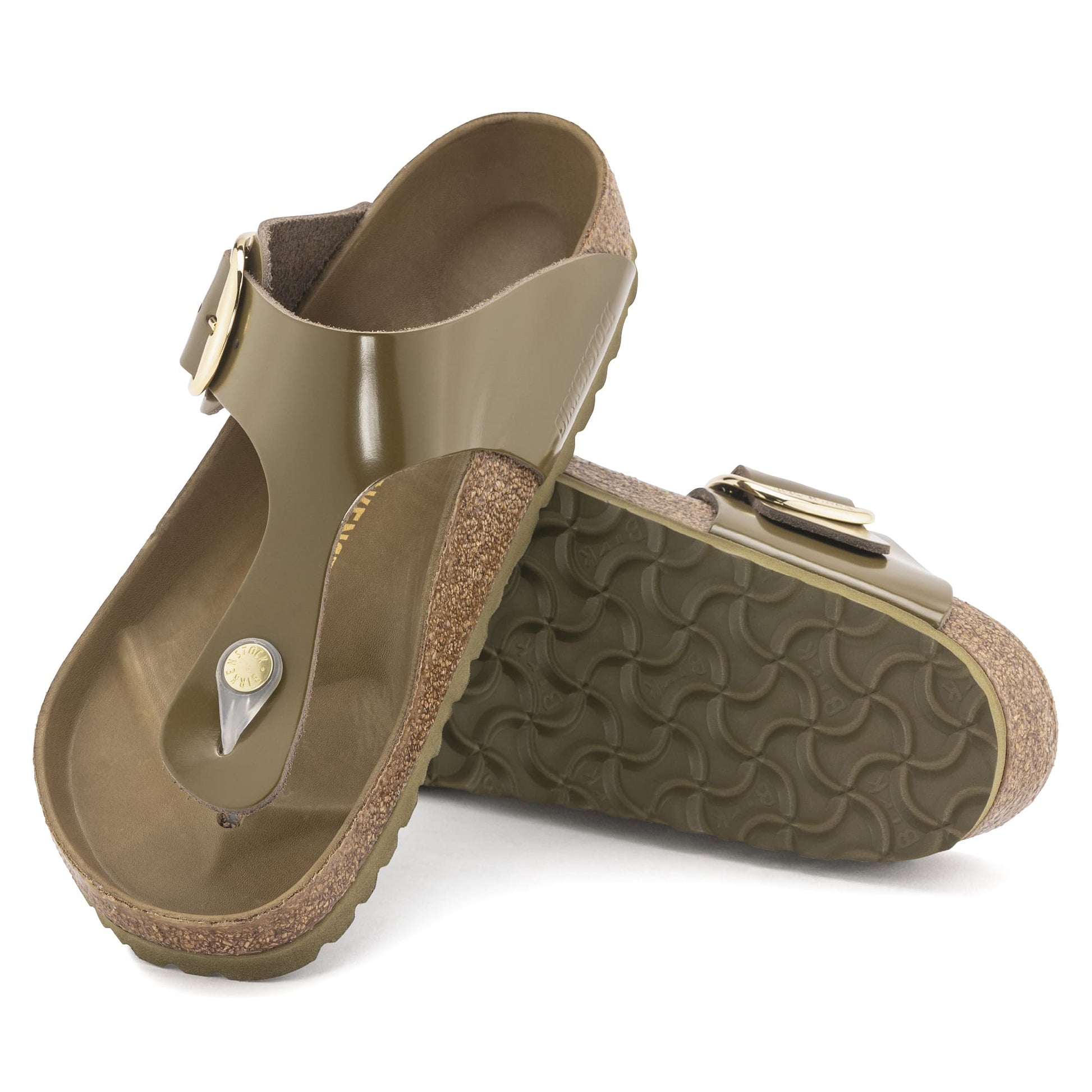 Gizeh Big Buckle Natural Leather Patent