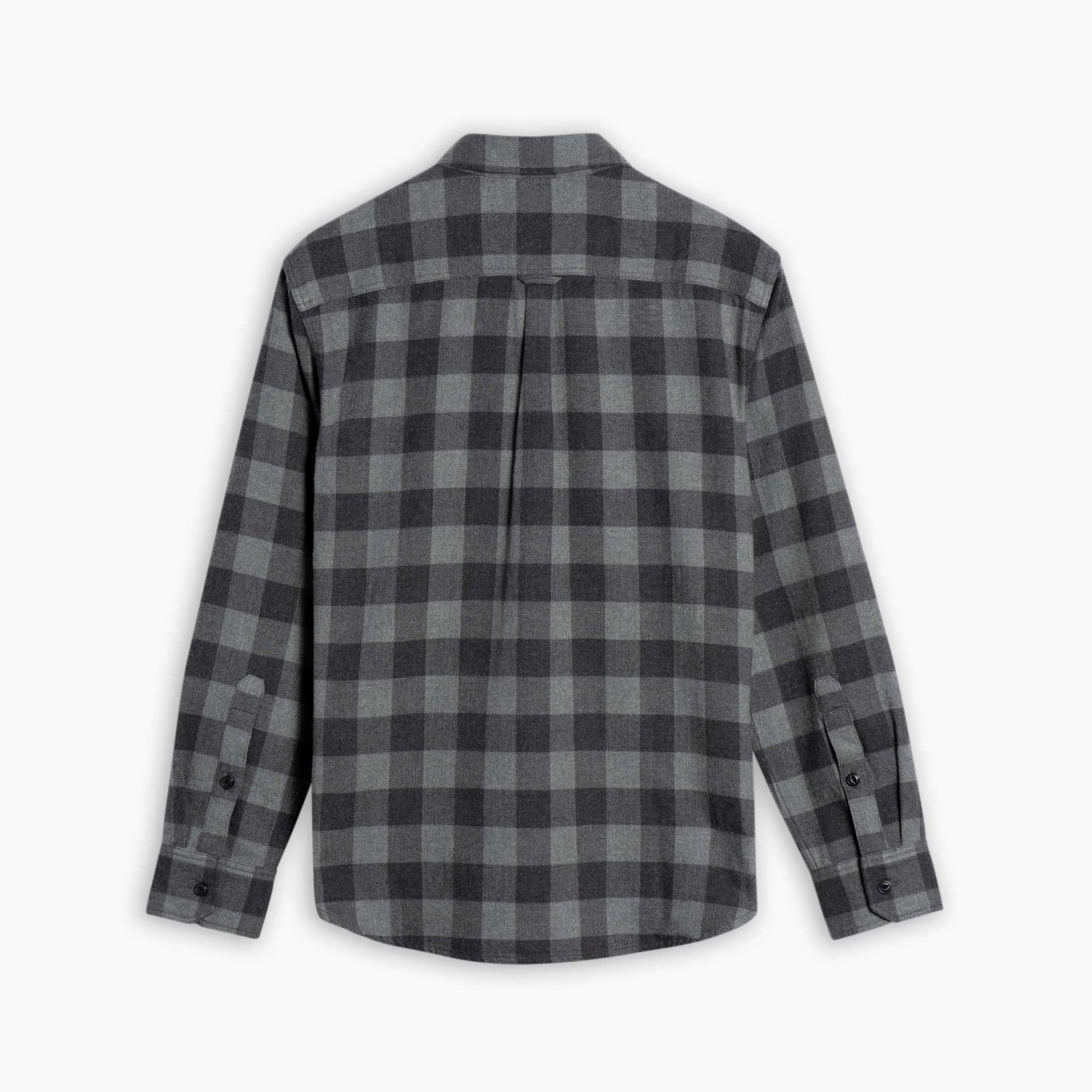 Buffalo Check Shirt Black Grey