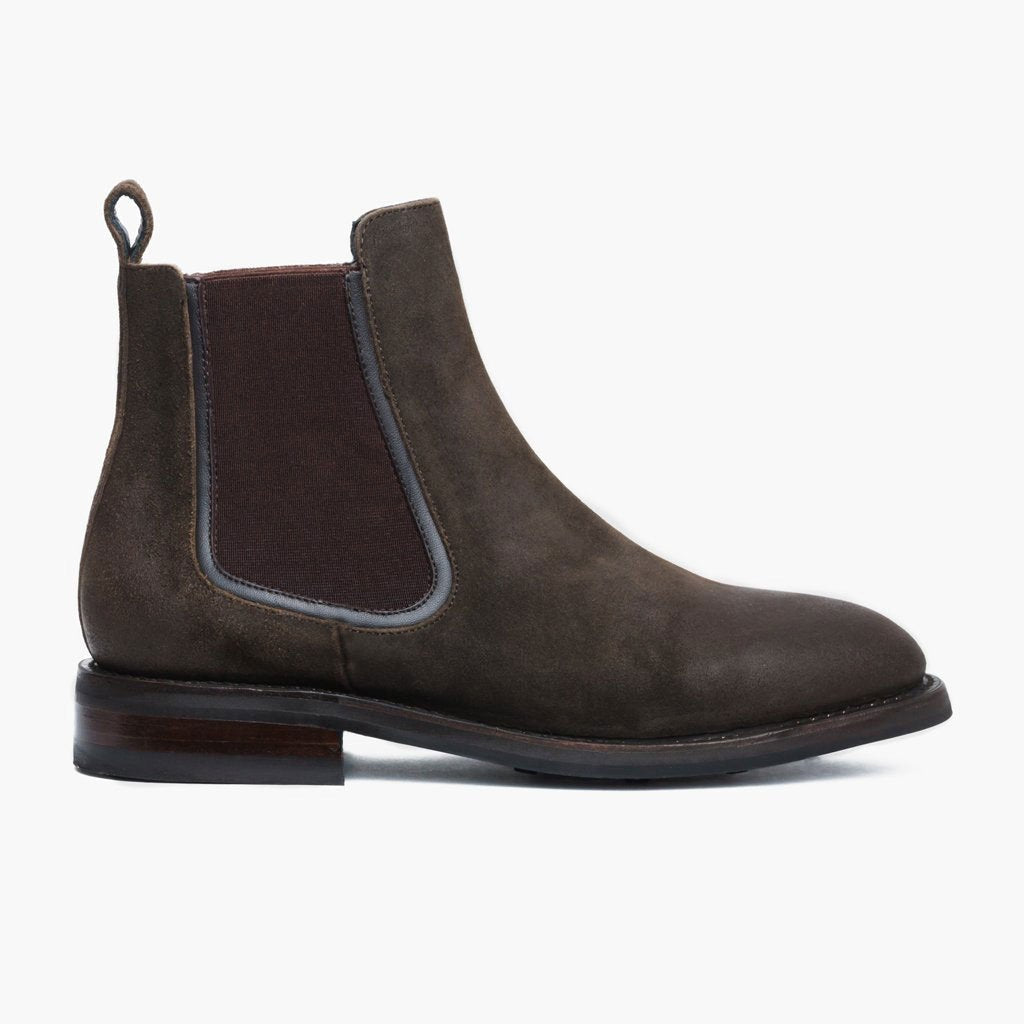 [S] Duke | Dark Olive Suede