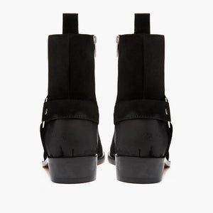 [S] Harness | Black Suede