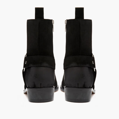 [S] Harness | Black Suede