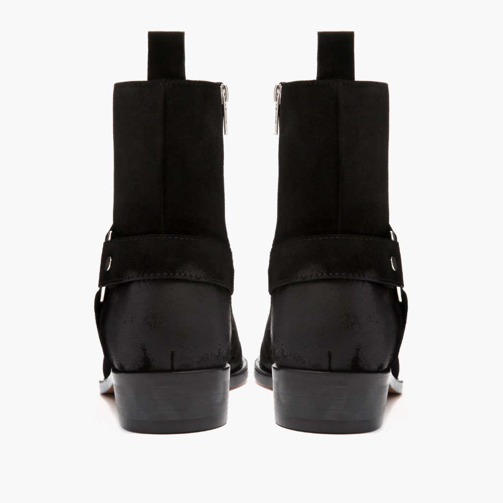 [S] Harness | Black Suede