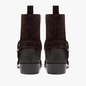 [S] Harness | Dark Brown Suede