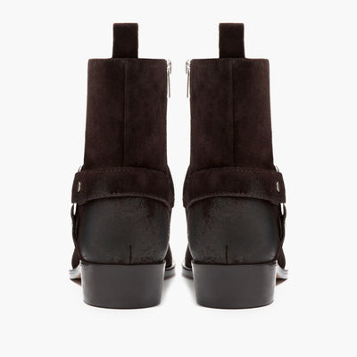 [S] Harness | Dark Brown Suede