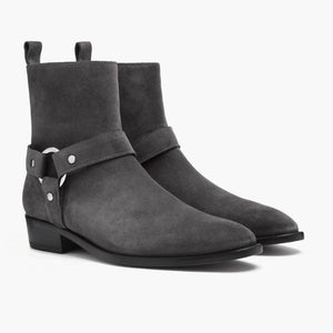[S] Harness | Grey Suede