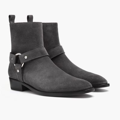 [S] Harness | Grey Suede