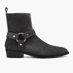 [S] Harness | Grey Suede