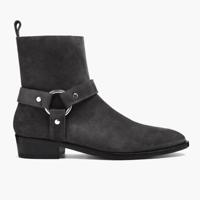 [S] Harness | Grey Suede