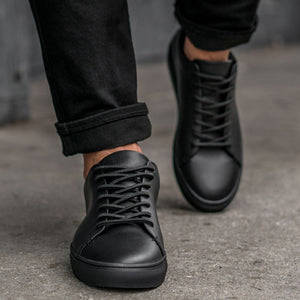 [S] Premier Low Top | Black Vachetta