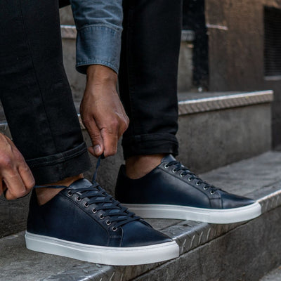 [S] Premier Low Top | Deep Blue