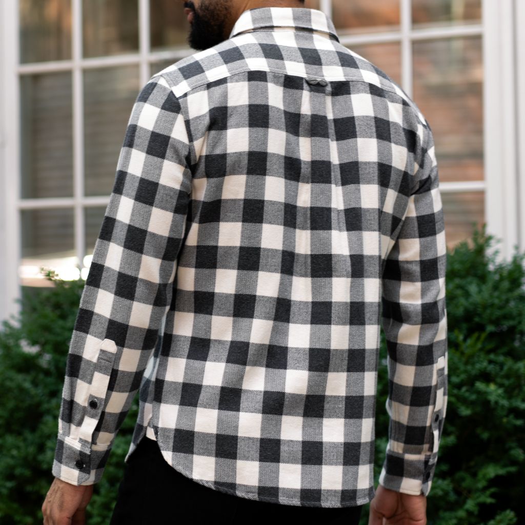 Buffalo Check Shirt Black Cream