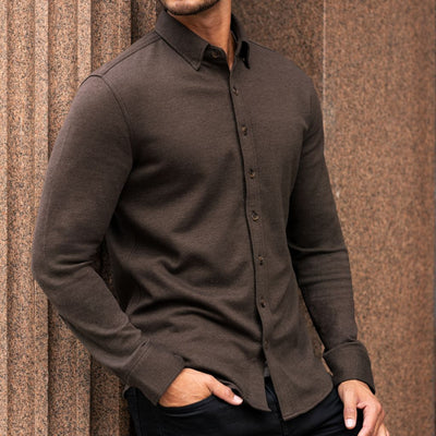 Everyday Button-Down Shirt | Brown