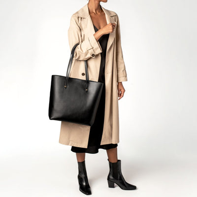 Everyday Tote | Black (L) (Gold)