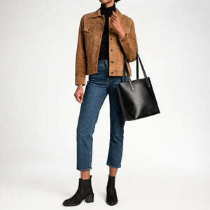 Everyday Tote | Black (M) (Silver)