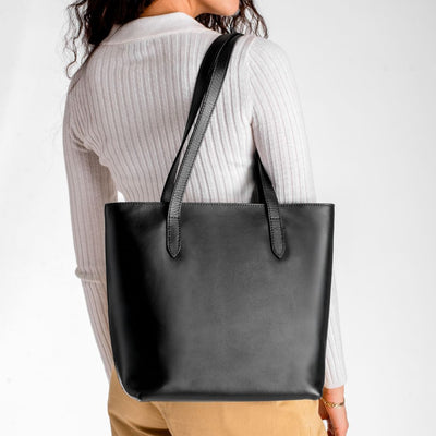 Everyday Tote | Black (M) (Zipper)
