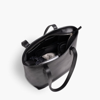 Everyday Tote | Black (M) (Zipper)