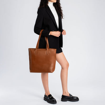 Everyday Tote | Cuero (L) (Zipper)