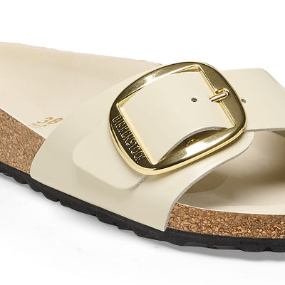 Madrid Big Buckle Natural Leather Patent