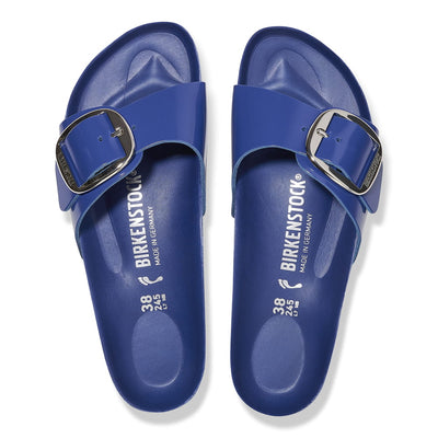 Madrid Big Buckle Natural Leather Patent