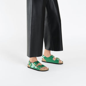 Milano Big Buckle Natural Leather Patent