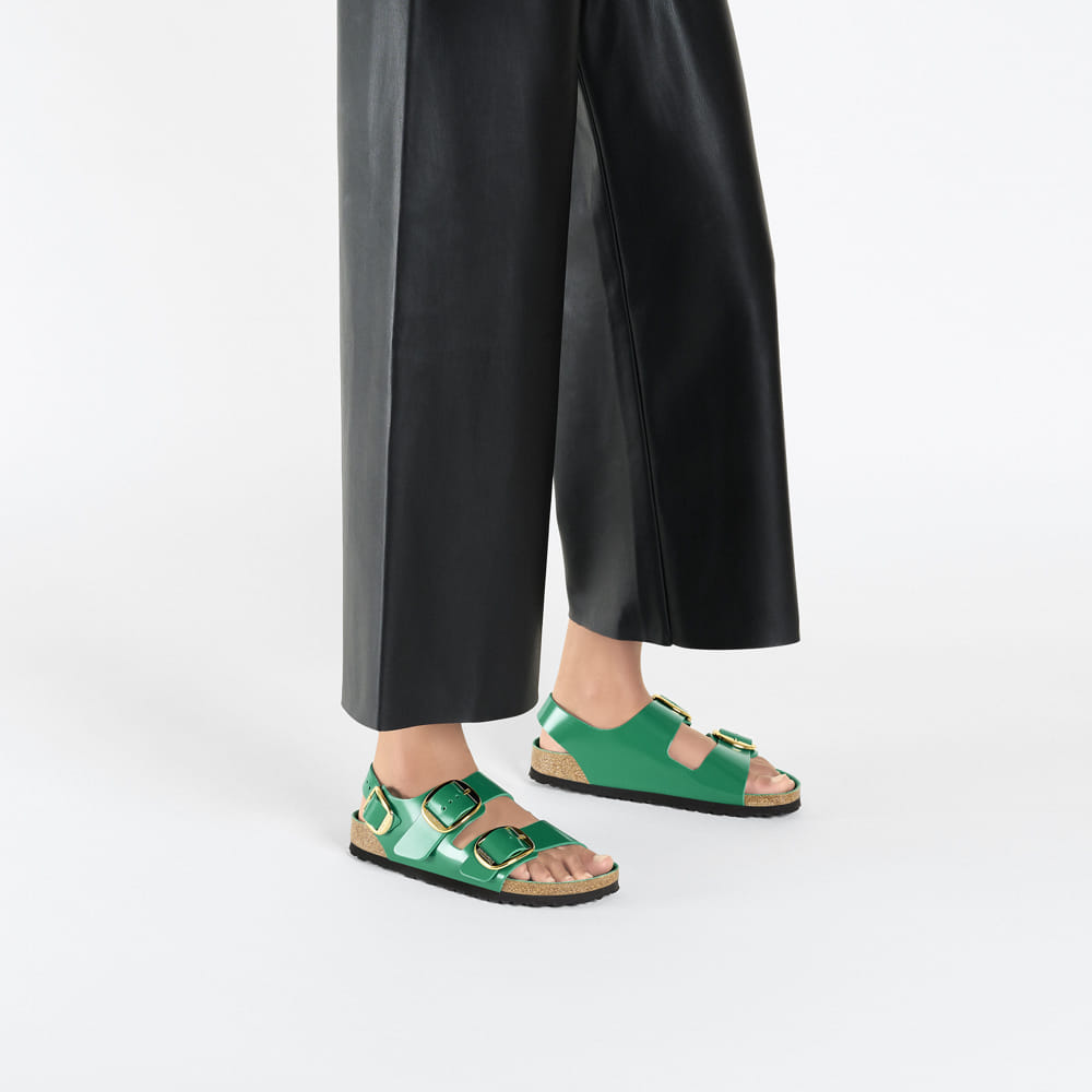Milano Big Buckle Natural Leather Patent