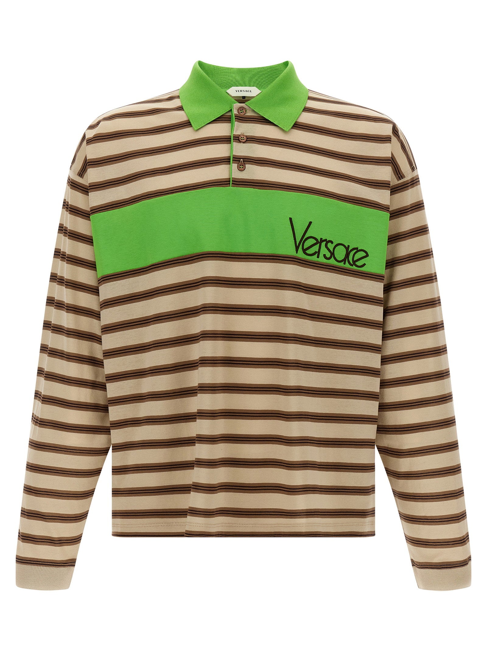 Versace Intarsia Polo Shirt