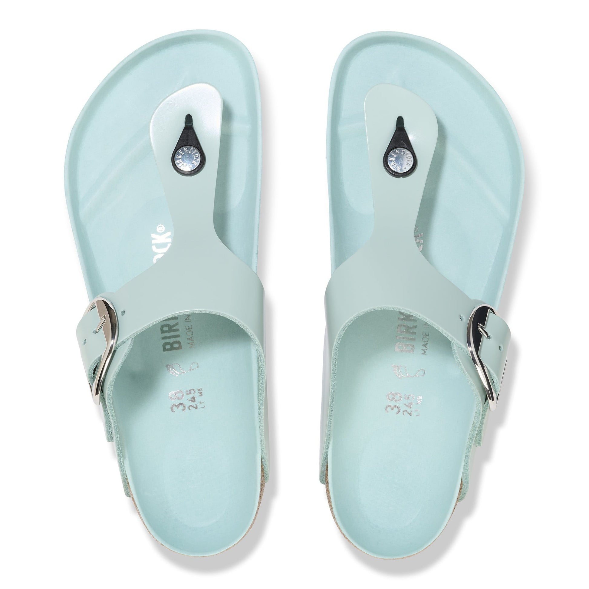 Gizeh Big Buckle Natural Leather Patent