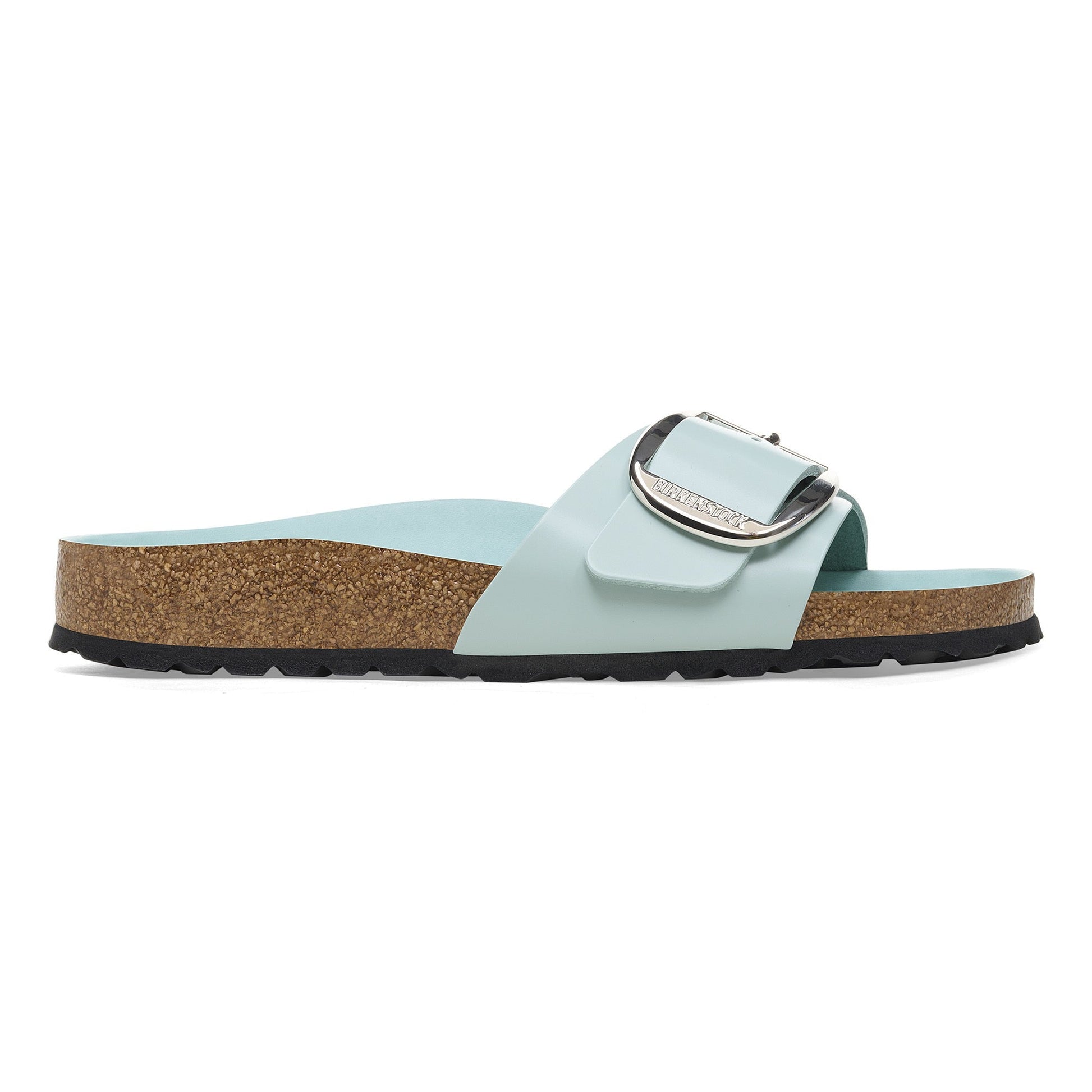Madrid Big Buckle Natural Leather Patent