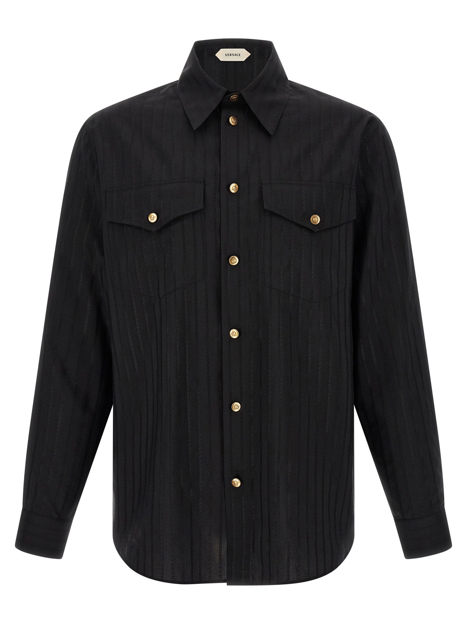 Versace Jacquard Silk Shirt
