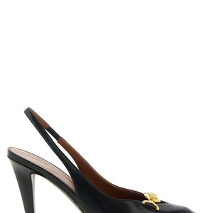 Versace La Medusa Leather Slingbacks