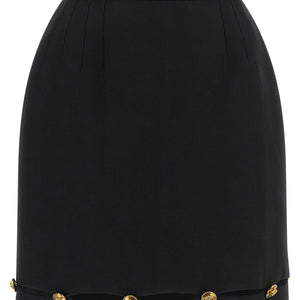 Versace Grain De Poudre Wool Skirt