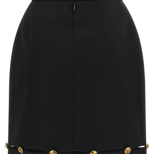 Versace Grain De Poudre Wool Skirt