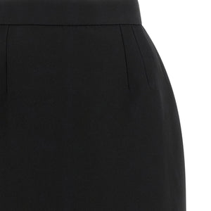 Versace Grain De Poudre Wool Skirt