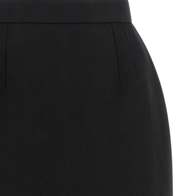 Versace Grain De Poudre Wool Skirt