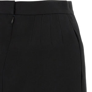 Versace Grain De Poudre Wool Skirt