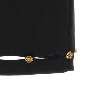 Versace Grain De Poudre Wool Skirt