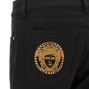 Versace Medusa Embroidery Jeans