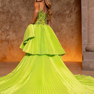 Girl's Taffeta Sleeveless Gown by Rachel Allan 10274