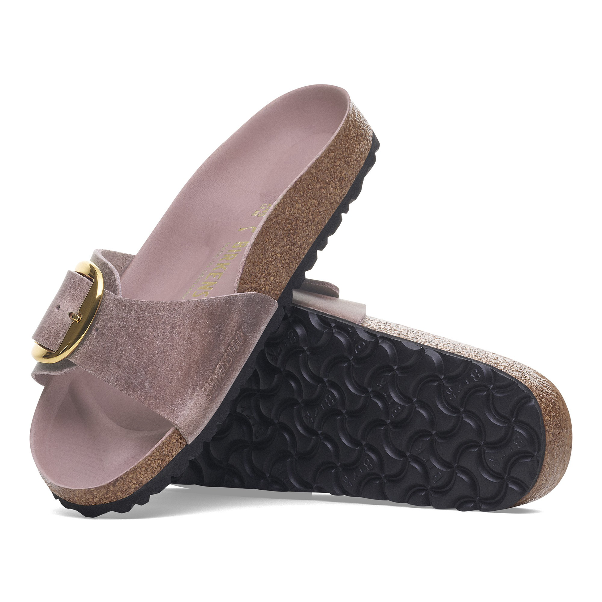 Madrid Big Buckle Natural Leather Oiled