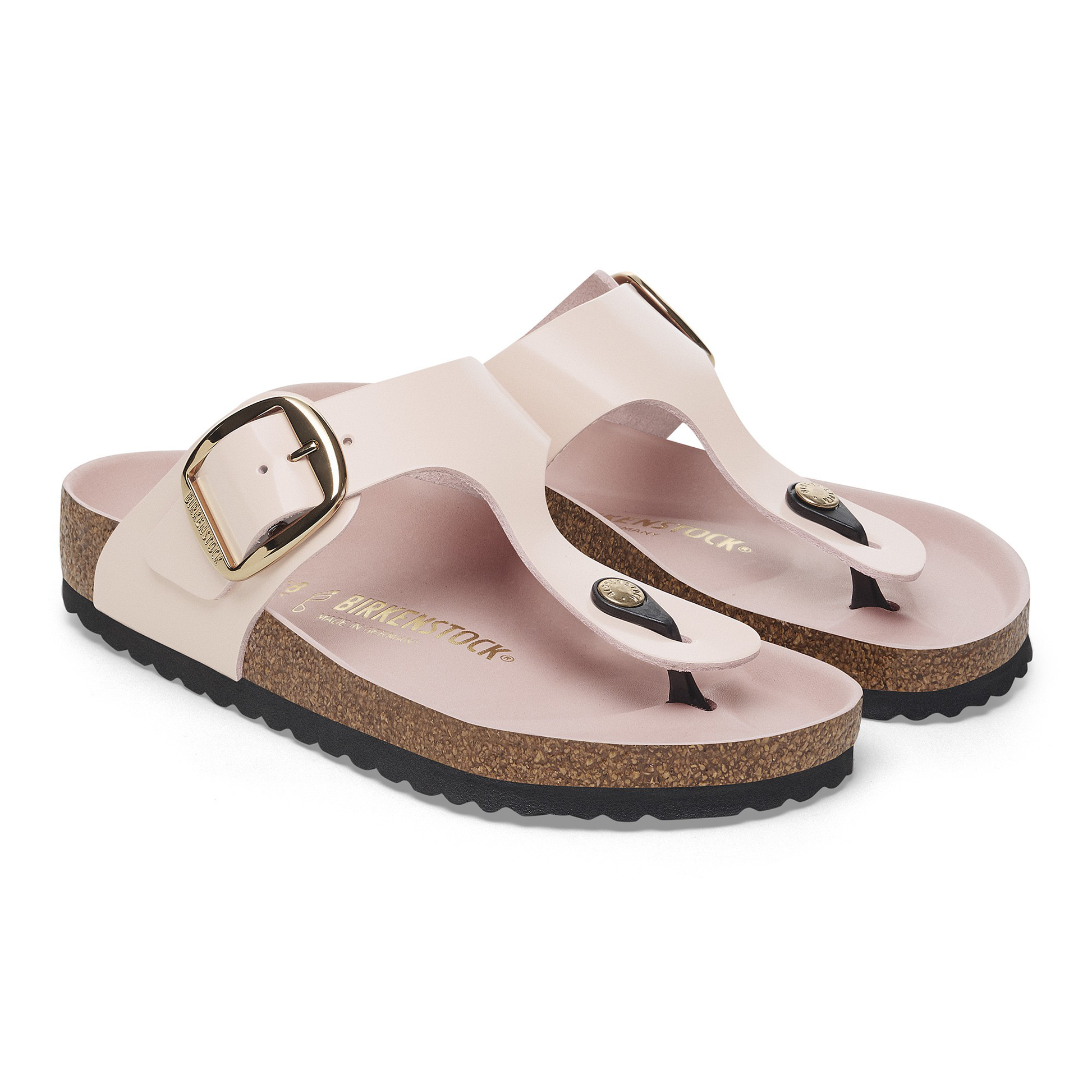 Gizeh Big Buckle Natural Leather Patent