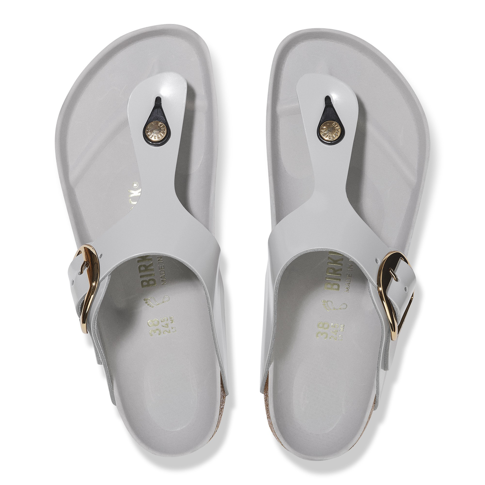 Gizeh Big Buckle Natural Leather Patent